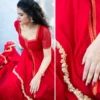 Sindoori Georgette Anarkali Set
