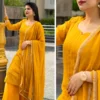 Surajmukhi Georgette Embroidered Kurta Palazzo Set With Dupatta