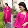 Gulmarg Georgette Embroidered Kurta Palazzo Set With Dupatta