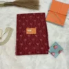 Maroon Mohabbat: Maroon Hand Block Mulmul Cotton Saree with Unstitched Blouse
